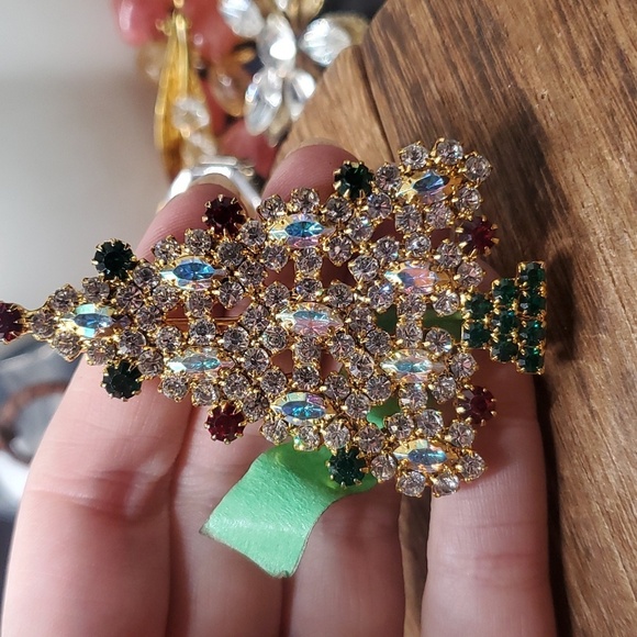 Eisenberg Jewelry - B810 rare mostri Eisenberg christmas tree stunning brooch collectible rare find